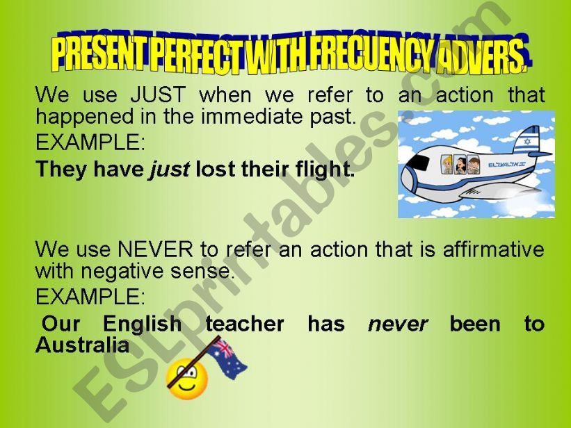 PRESENT PERFECT WITH FRECUENCY ADVERBS