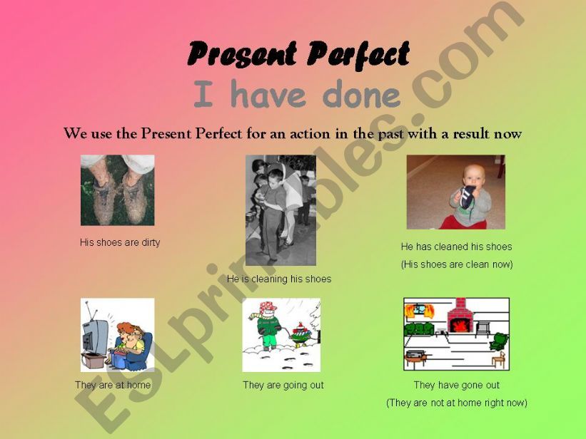 Simple Present perfect powerpoint