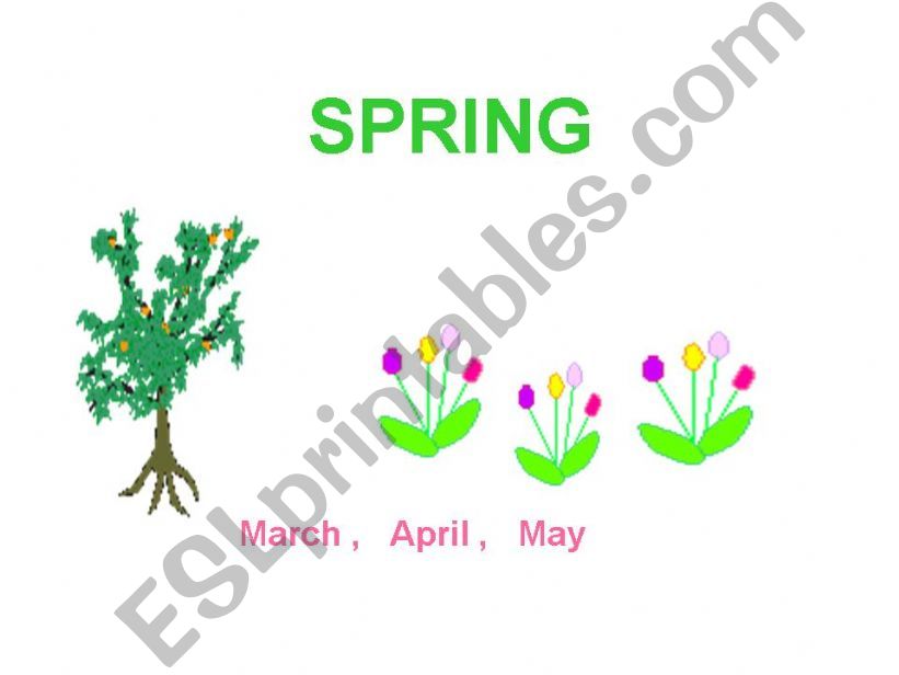 months seasons powerpoint