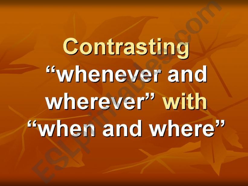 Contrasting 