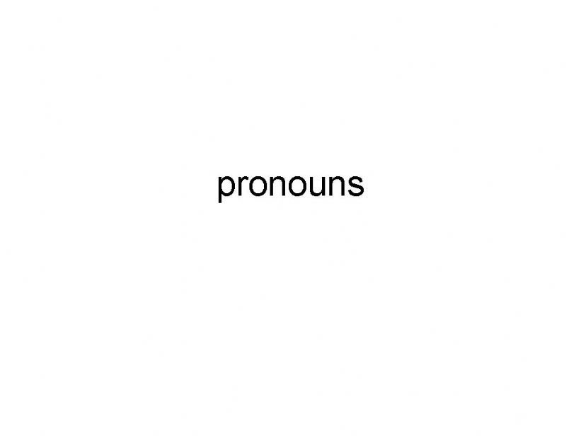 pronouns powerpoint