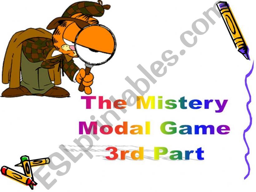 The Mistery Modal Game part 3 powerpoint