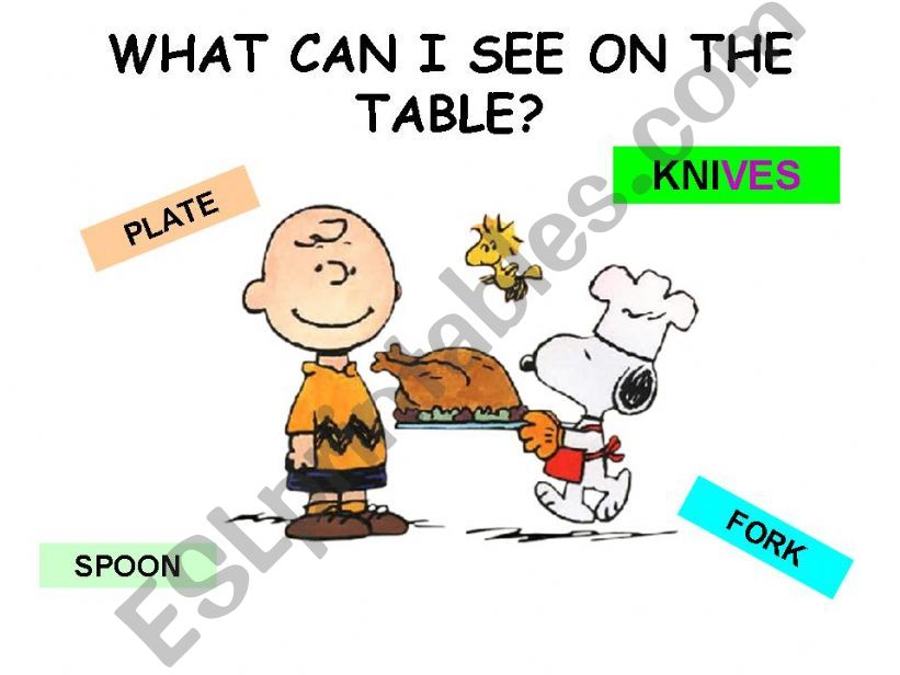 What can I see on my table? powerpoint