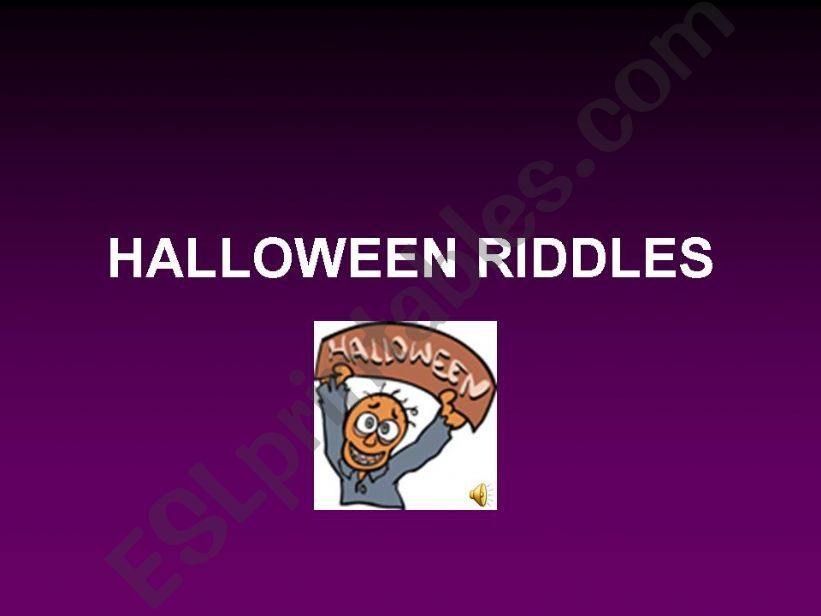 Halloween Riddles powerpoint