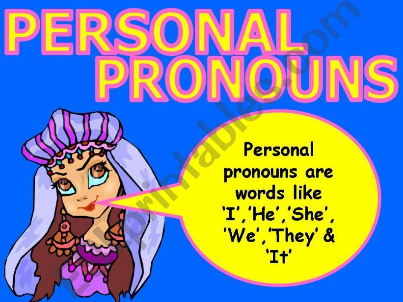 Personal Pronouns powerpoint