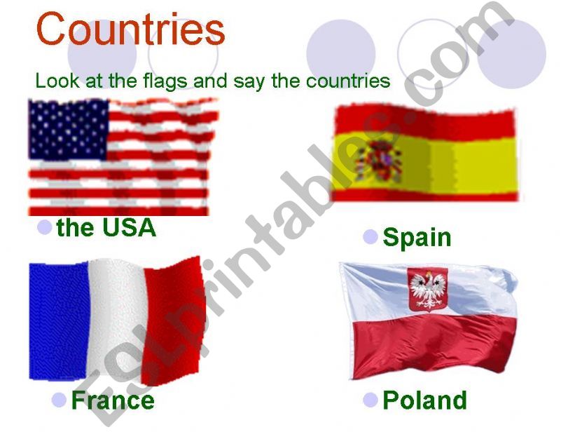 Say Countries Name powerpoint