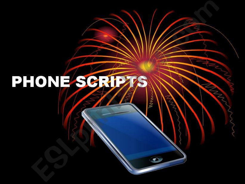 Phone Scripts powerpoint