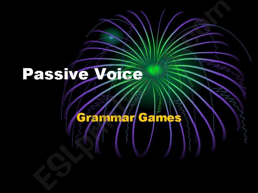 Passive Voice powerpoint