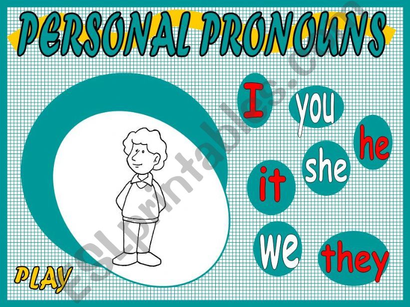 PERSONAL PRONOUNS - GAME powerpoint