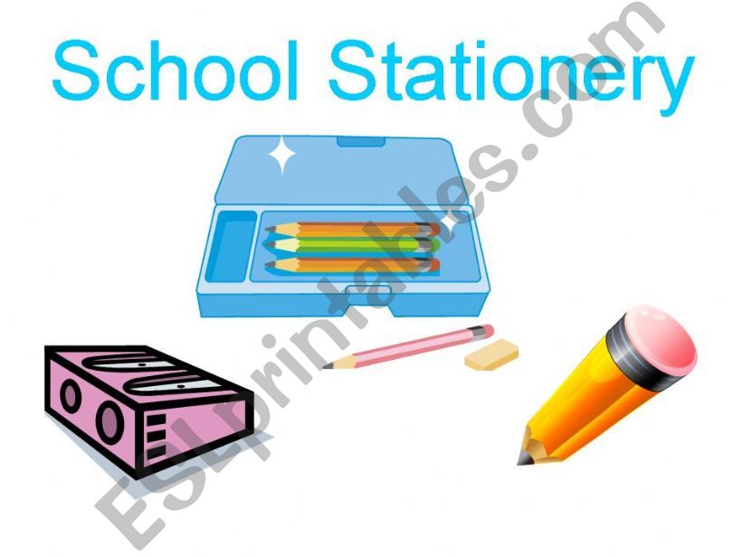 School stationery powerpoint