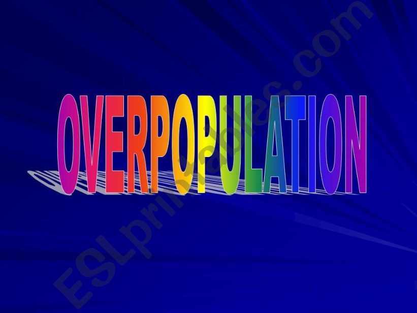 OVERPOPULATION powerpoint