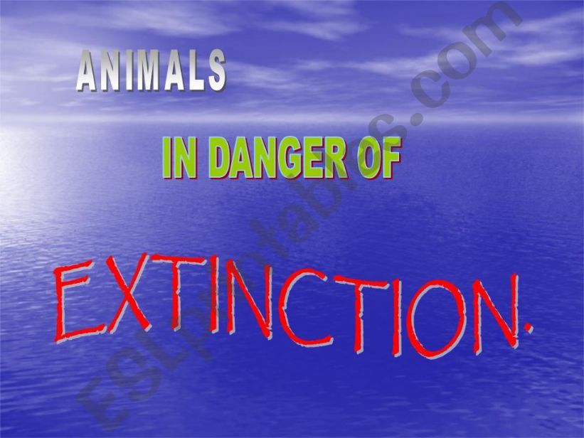endangered animals powerpoint