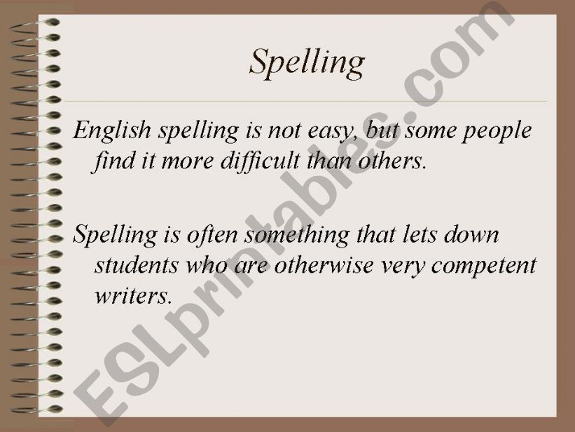Spelling strategies and rules powerpoint
