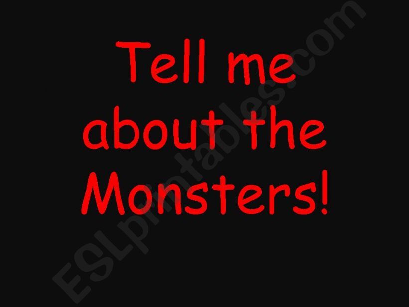 Describing Monsters powerpoint