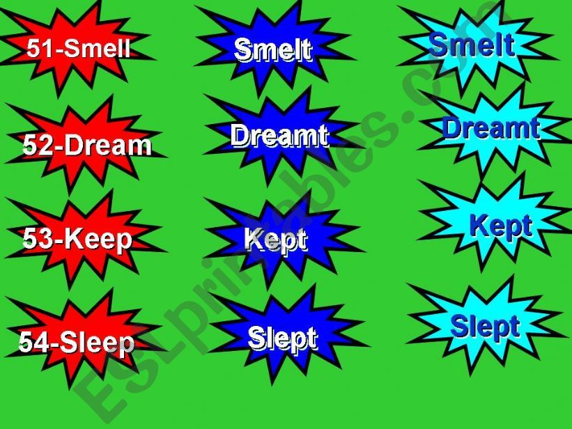 LET´S PRACTICE IRREGULAR VERBS 2