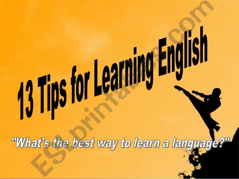 13 Tips for Learning English_Part 1
