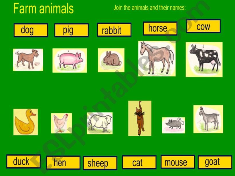 Farm Animals I powerpoint