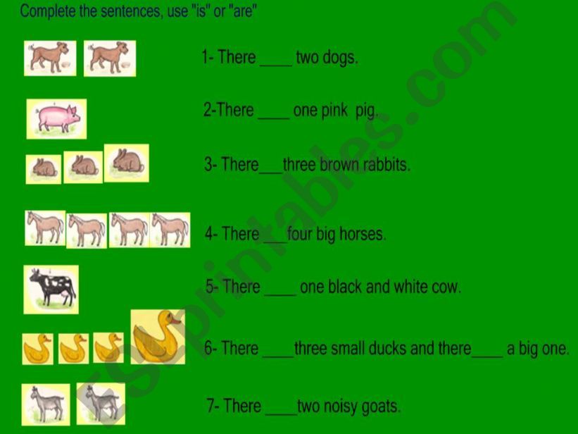 farm animals II powerpoint