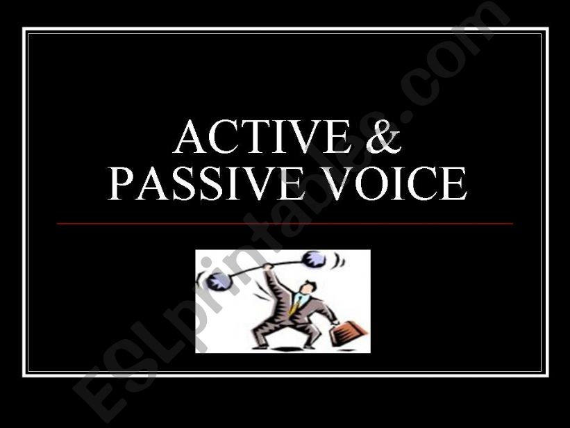 Active and Passive powerpoint