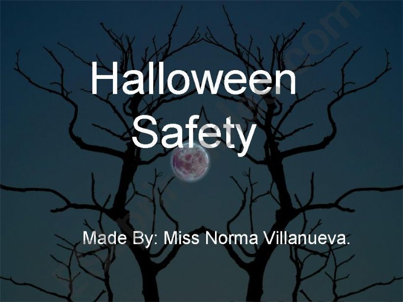 Halloween Safety powerpoint