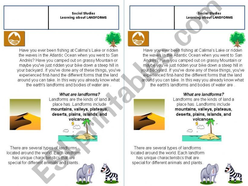 What are Landforms? powerpoint