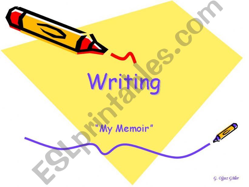 Writing (Memoir) powerpoint
