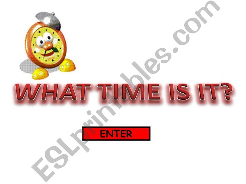 Time Game - 1st Part powerpoint