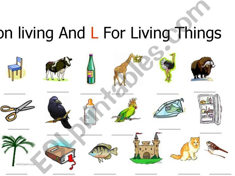 living things powerpoint