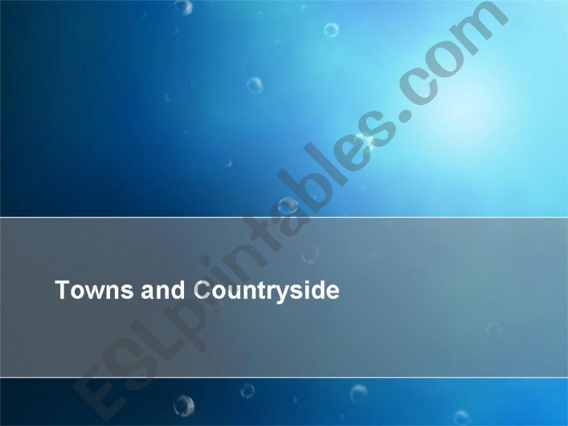 town country powerpoint