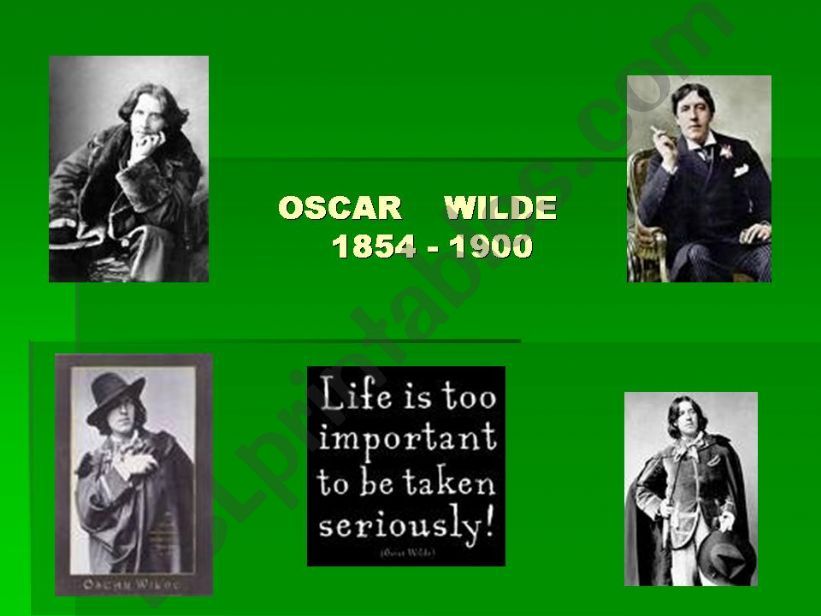 Oscar Wildes biography and work Part 1