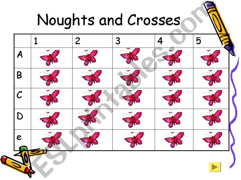 Noughts and Crosses for stress of three-syllable words