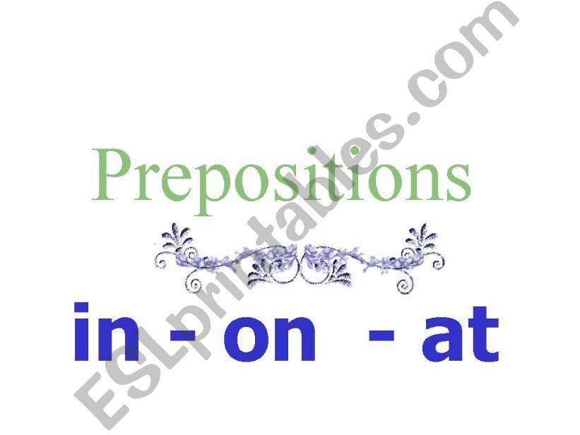 prepositions powerpoint