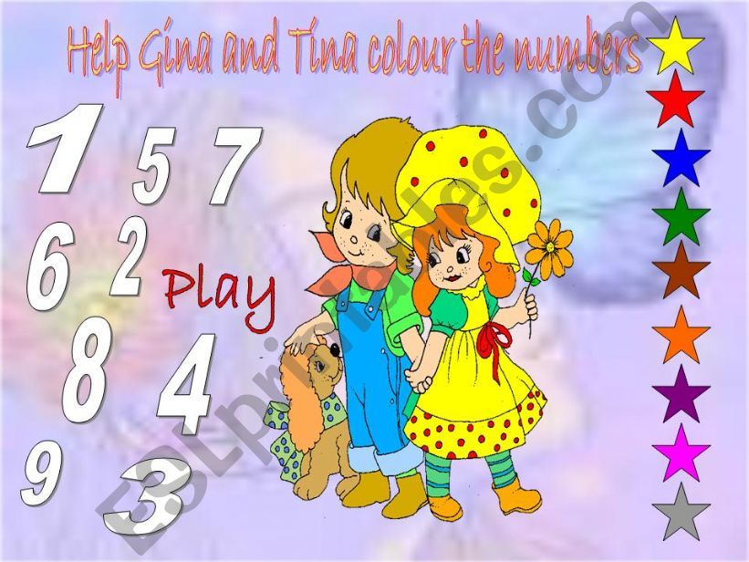 color and number game part 1 powerpoint