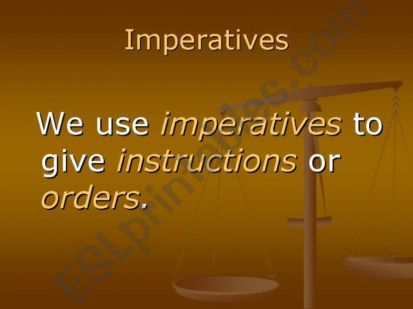 Imperatives powerpoint