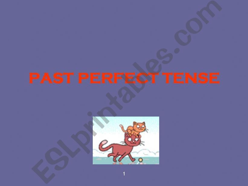 Past Perfect Tense powerpoint