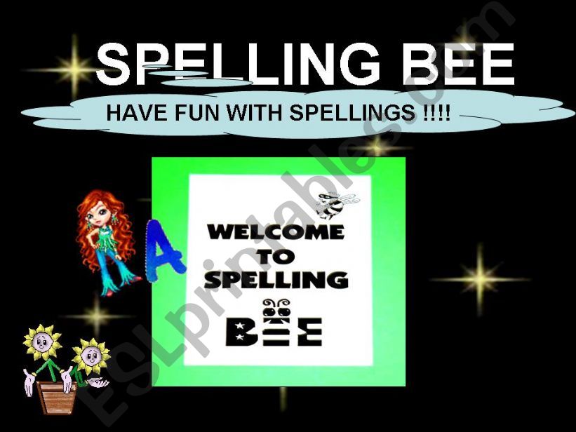 Spelling Bee - Have fun with spellings part 1