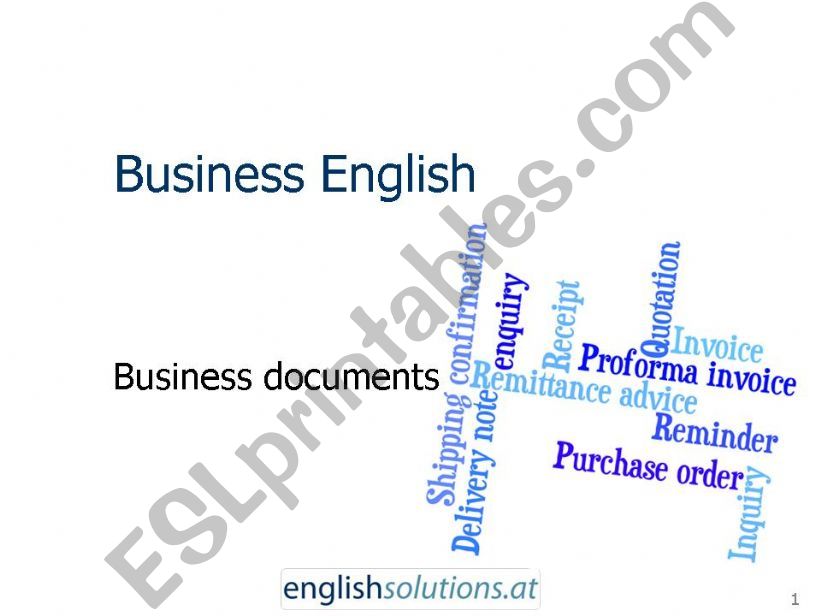Business Documents powerpoint