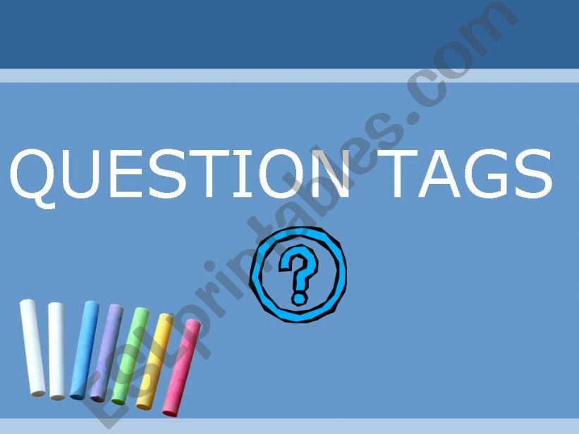 question-tags powerpoint