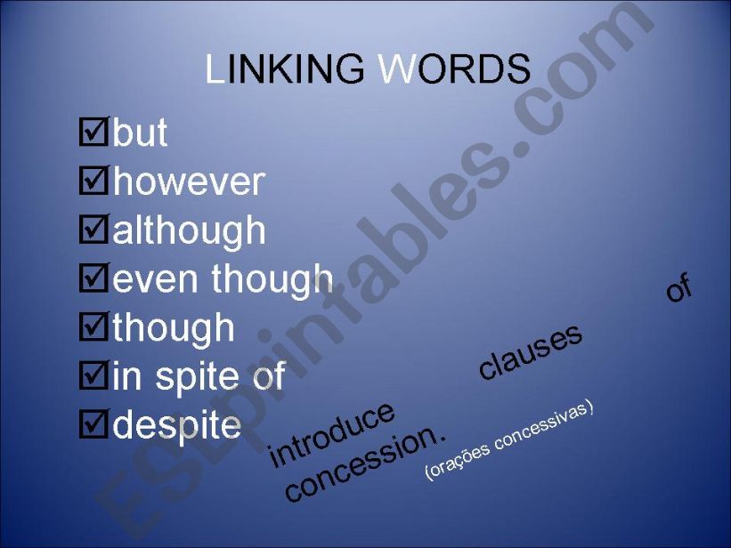 Linking Words powerpoint