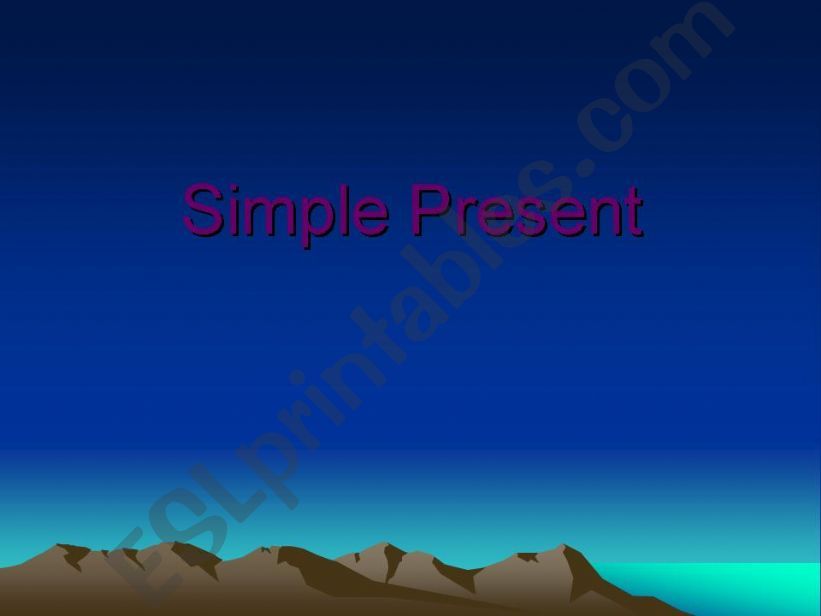 Simple Present with Garfields daily routines