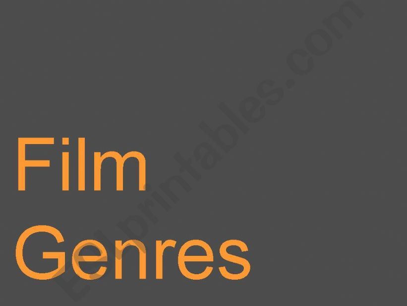 Film Genres powerpoint