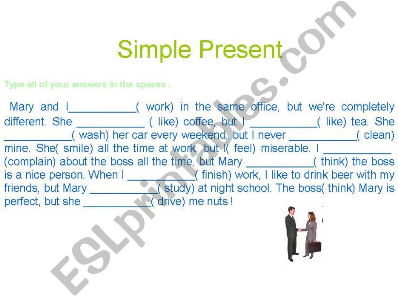 Simple Present powerpoint