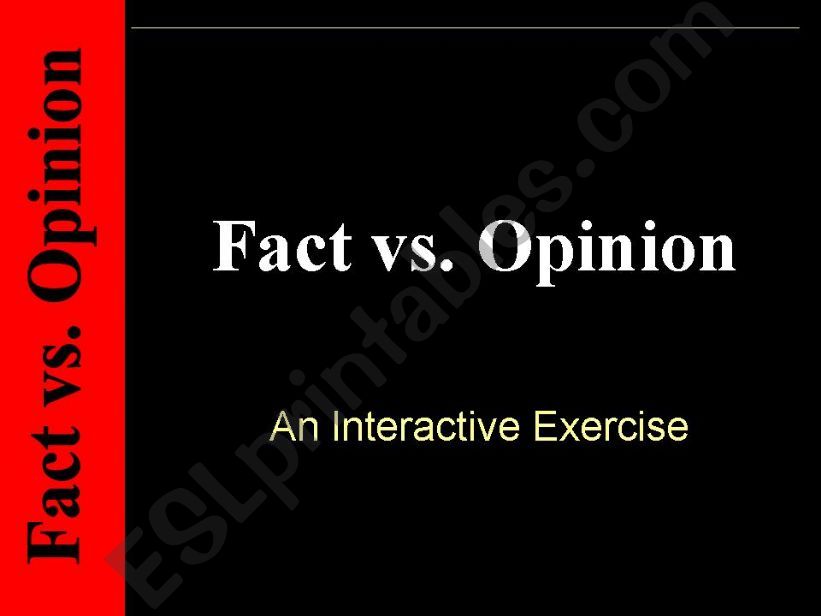 fact & opinion powerpoint