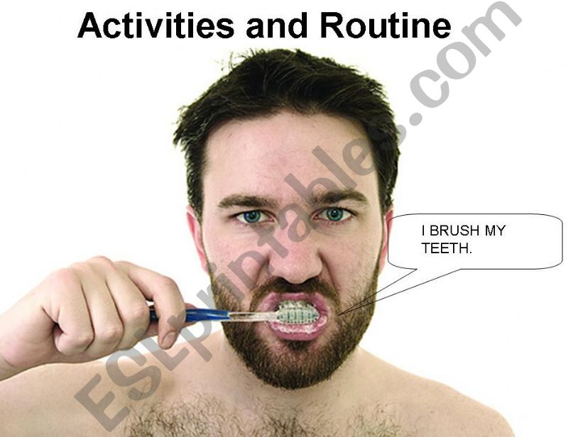 ACTIVITIES AND ROUTINES  powerpoint