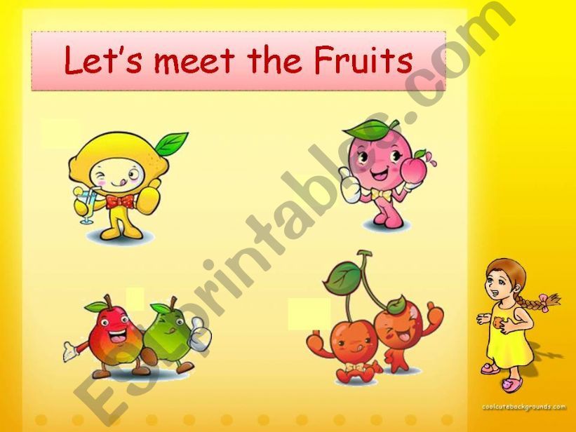 Lets meet the Fruits powerpoint