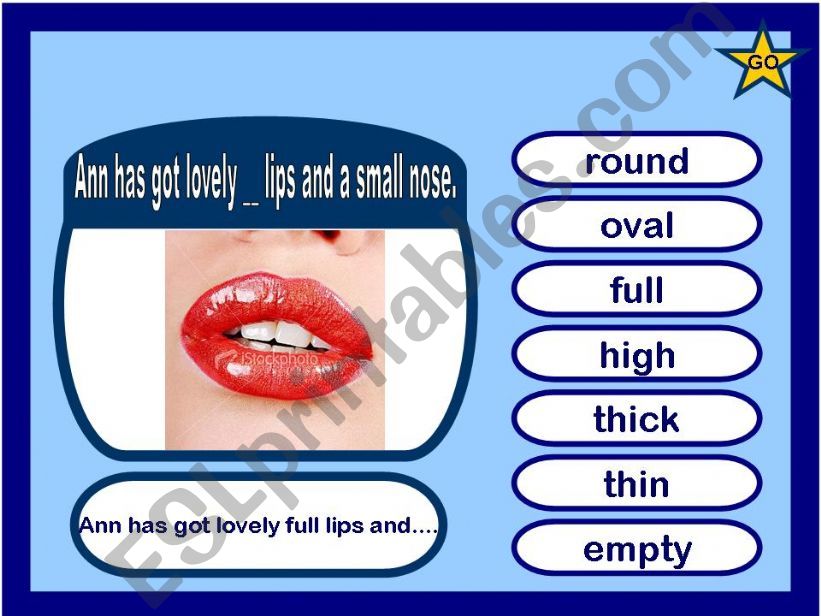 Vocabularu game. Part 2. powerpoint