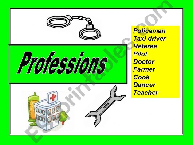 Pttp game -Professions- powerpoint