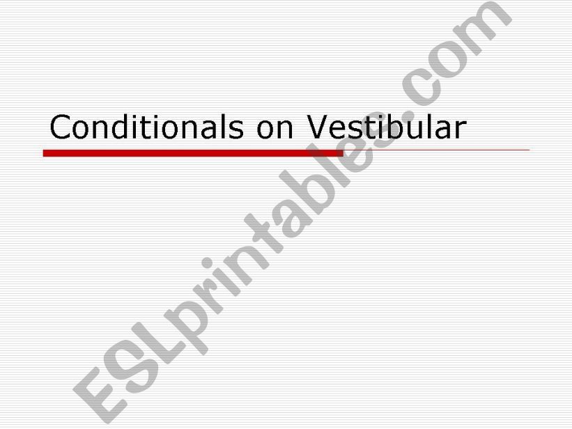 conditionals quiz (1st part) powerpoint