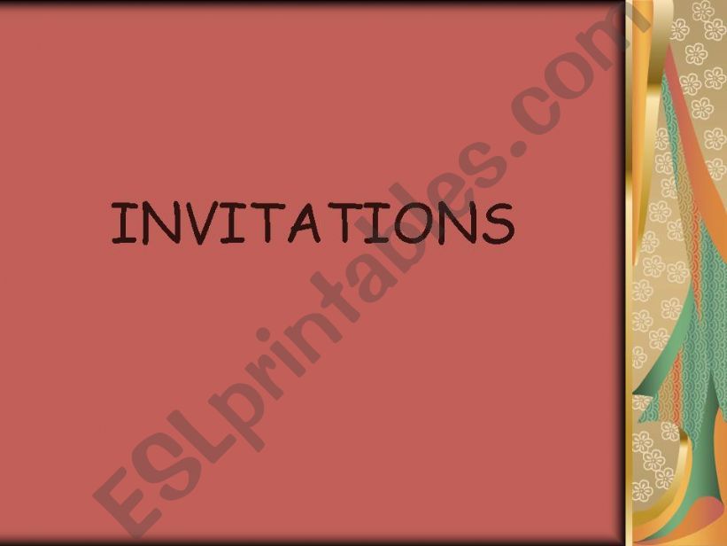 INVITATIONS powerpoint