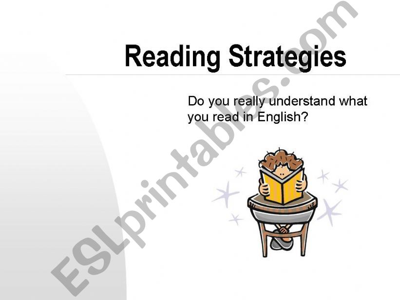 Reading Strategies powerpoint